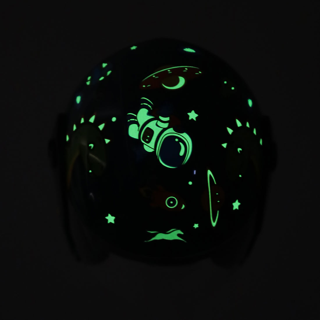 TVS Moto Jr. Kids Helmet |Fun Glow in the Dark Graphics | Lightweight ISI Certified ABS Shell| Removable Cheek Pads | Ideal Kids Bike Helmet for Cycle Scooter Daily Ride Comfort & Protection